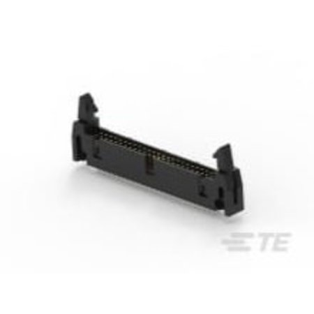 TE CONNECTIVITY Board Connector, 50 Contact(S), 2 Row(S), Male, Straight, 0.1 Inch Pitch, Solder Terminal, Eject 5-2271037-0